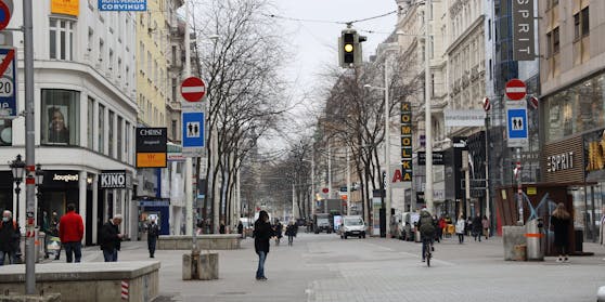 Die Mariahilferstraße im Lockdown