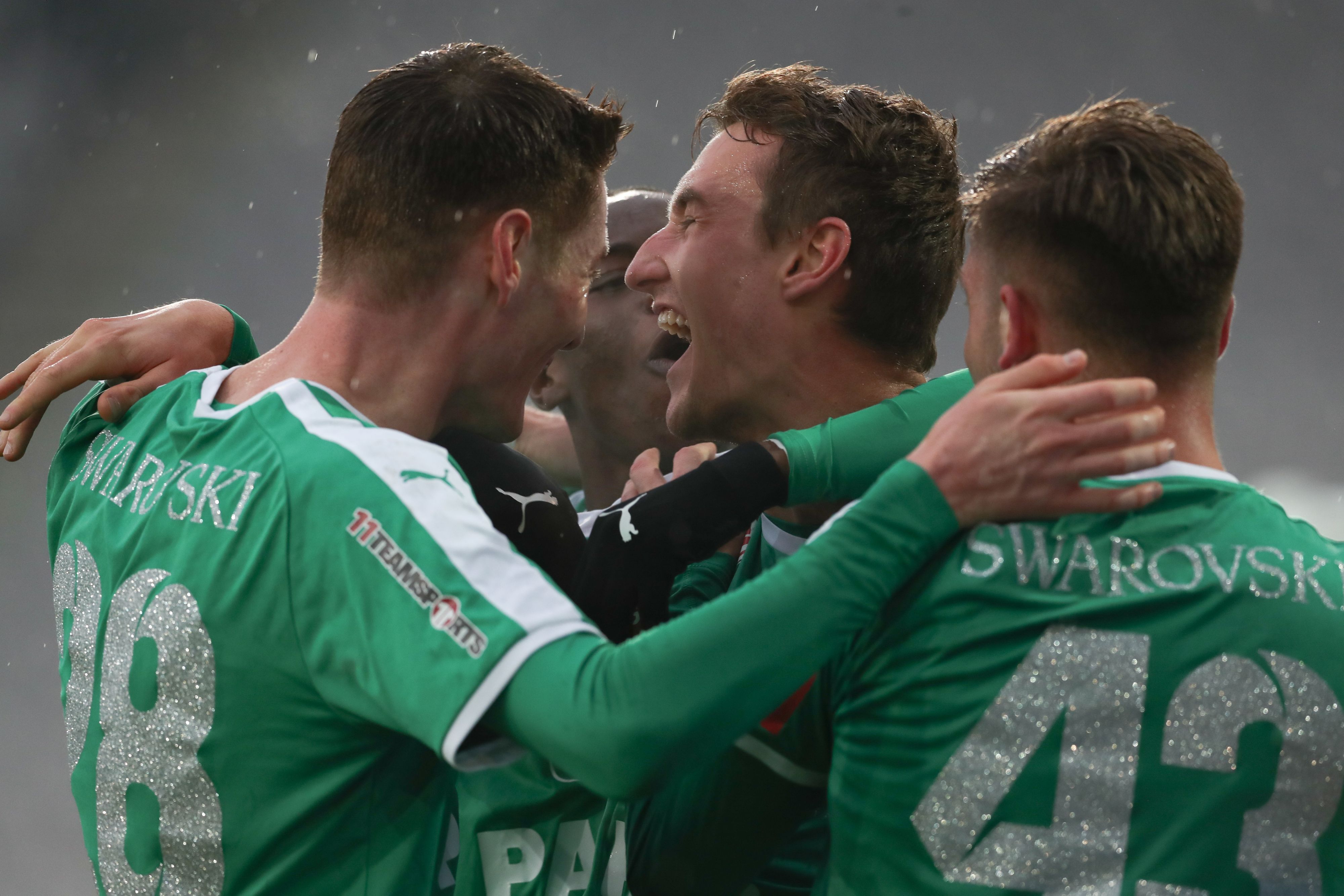 Die WSG Tirol jubelt über den Heimsieg gegen den WAC.