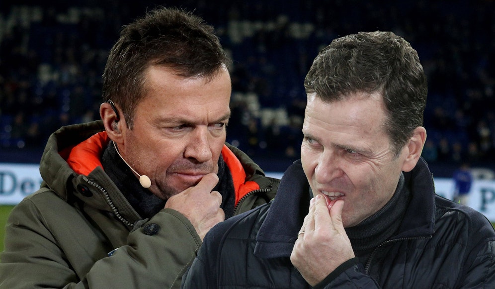 Lothar Matthäus (l.) ist meist anderer Meinung als Oliver Bierhoff.