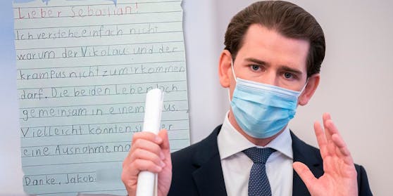 Ein Siebenjähriger schrieb Sebastian Kurz (VP) einen Brief.