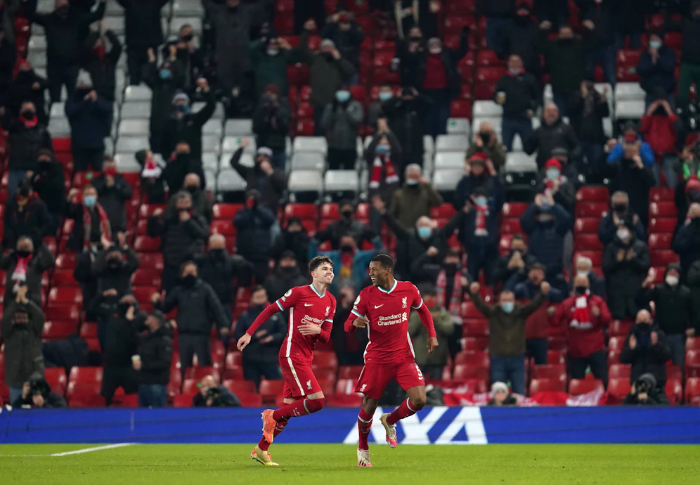 Liverpool jubelte erstmals in dieser Saison vor Fans.