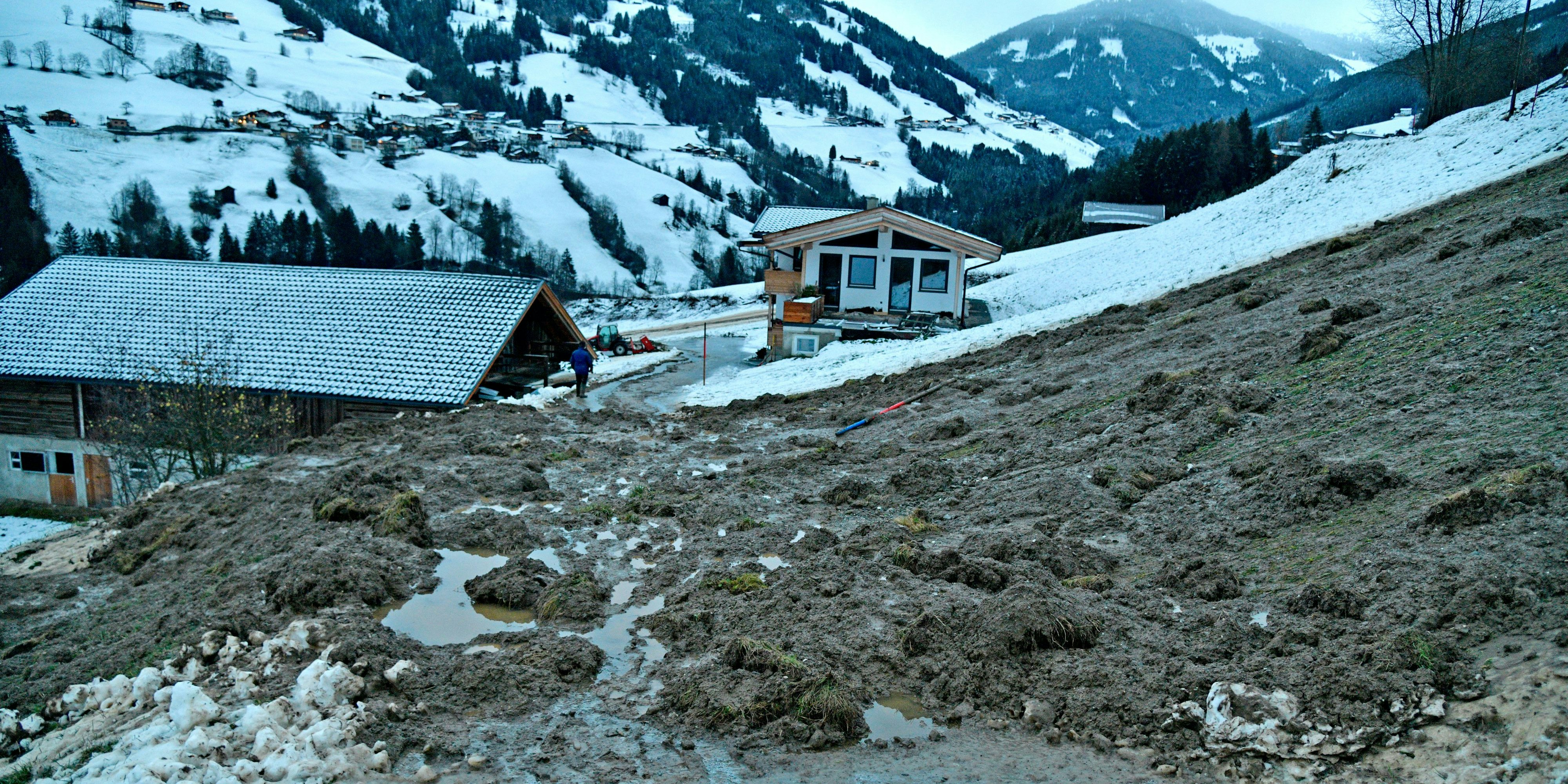 In Tirol ging eine Mure ab.