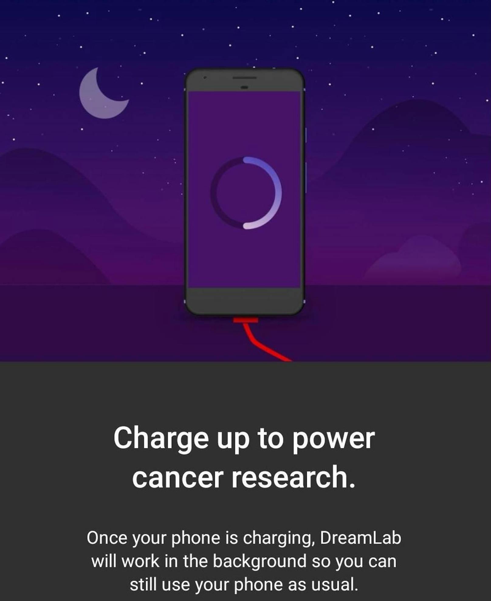 Ein weiteres Forschungsprojekt, das durch die App unterstützt wird, befasst sich mit Krebs.