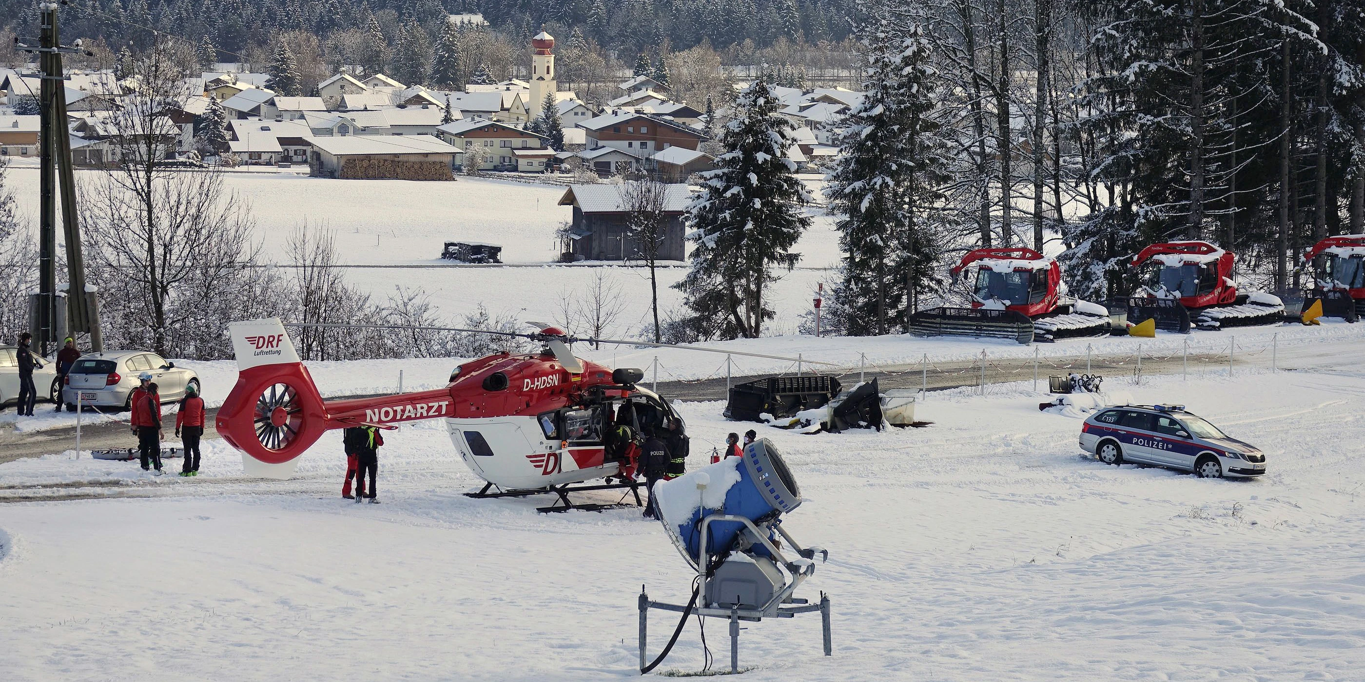 Der Rettungseinsatz für den verunfallten Tourengeher