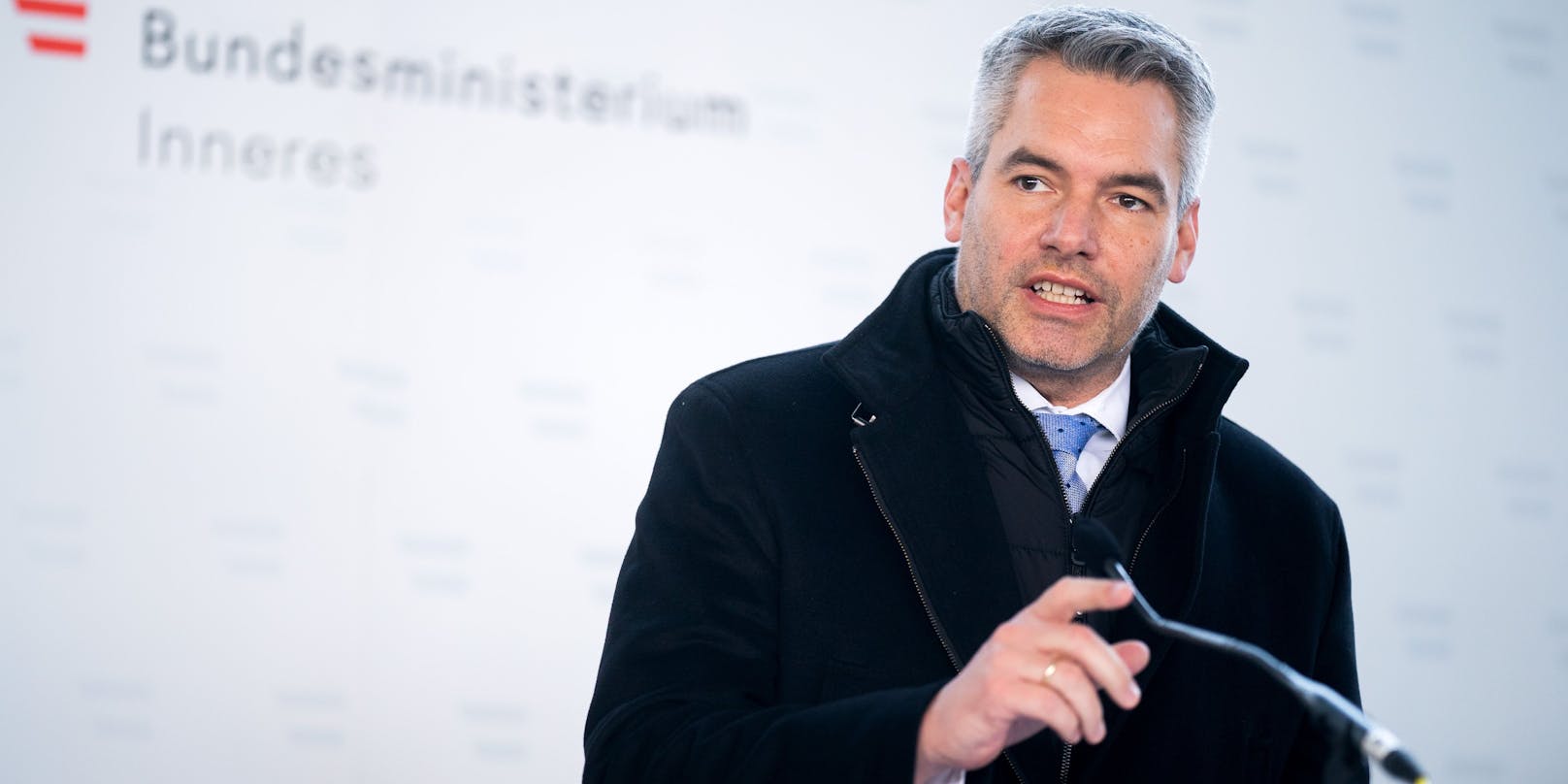 Innenminister Karl Nehammer (ÖVP) ist entsetzt.<br>