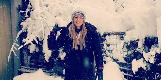 Eingeschneit? Für die Kärntnerin Melissa Naschenweng nix Neues - hier ein Fotos aus dem Winter 2019