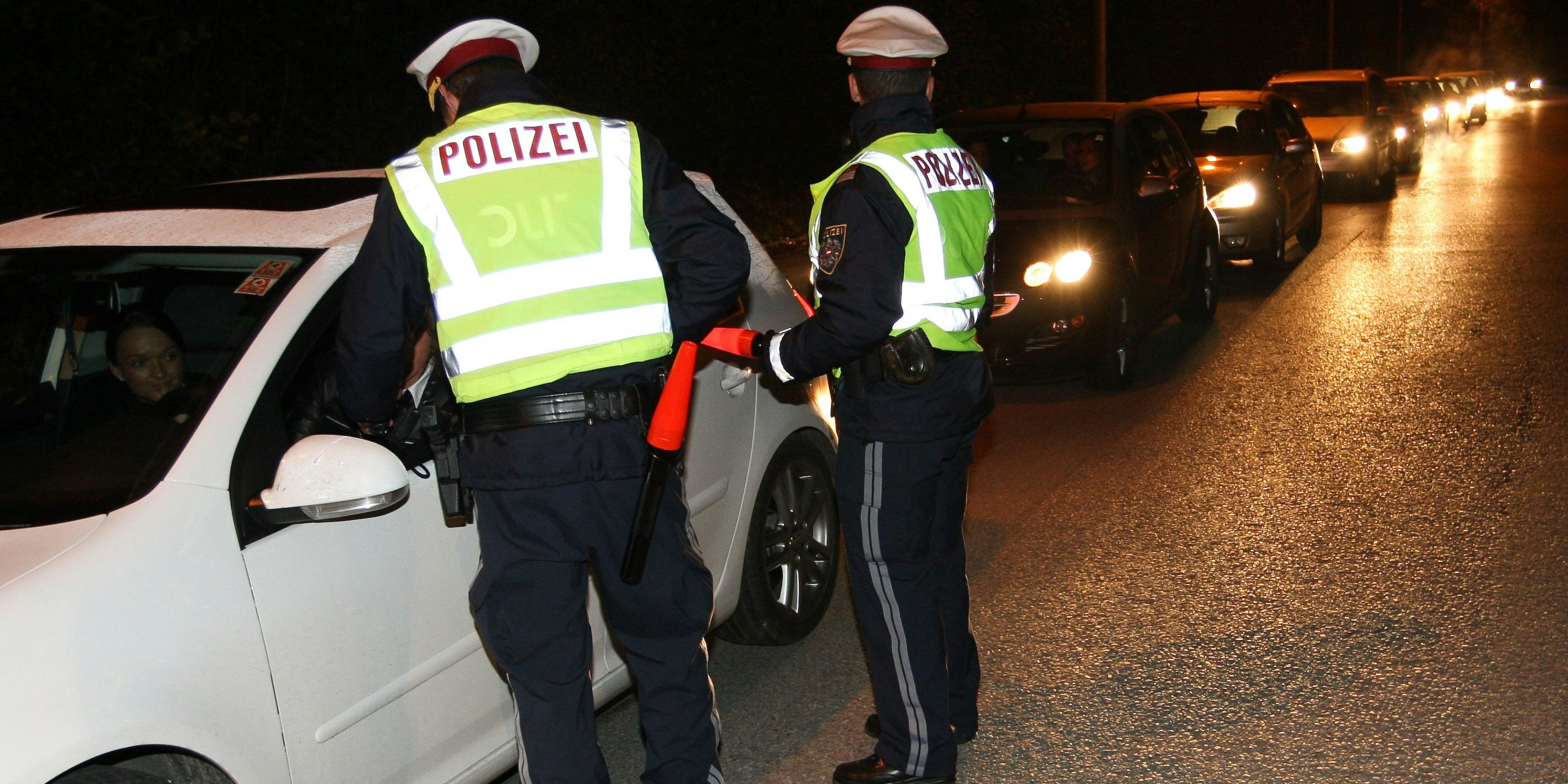 Polizeikontrolle (Archivfoto)