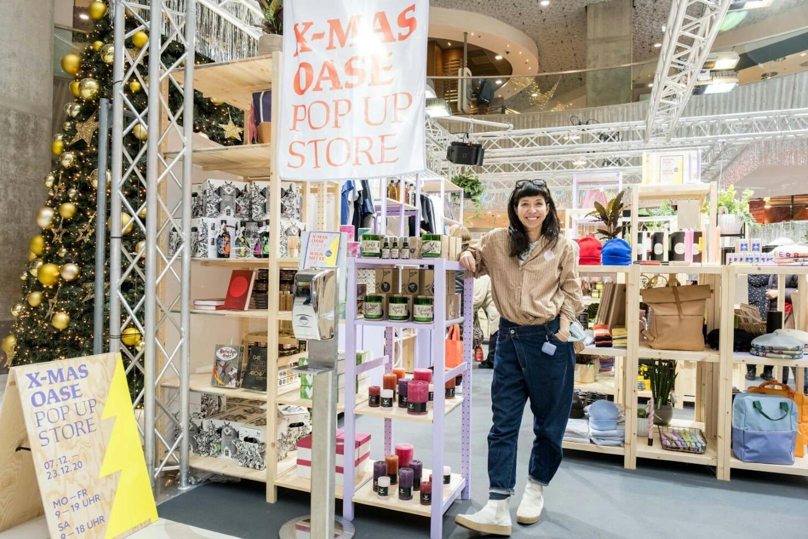 Über 35 lokale Brands bietet der neue Xmas-Popup-Store in The Mall (Landstraße). Kuratiert wurde er von der Designerin Vivien Sakura Brandl.