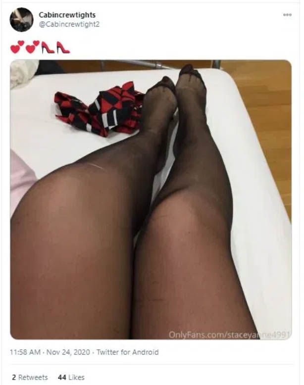 Das OnlyFans-Profil einer Stewardess