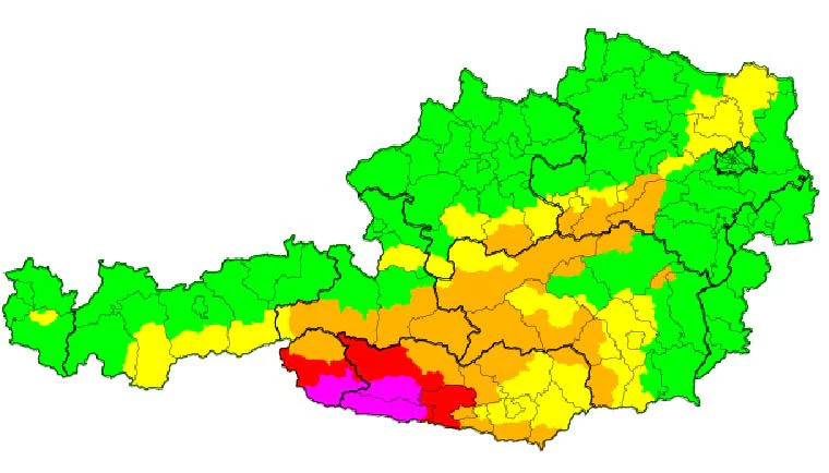 Aktuelle Wetter-Warnungen