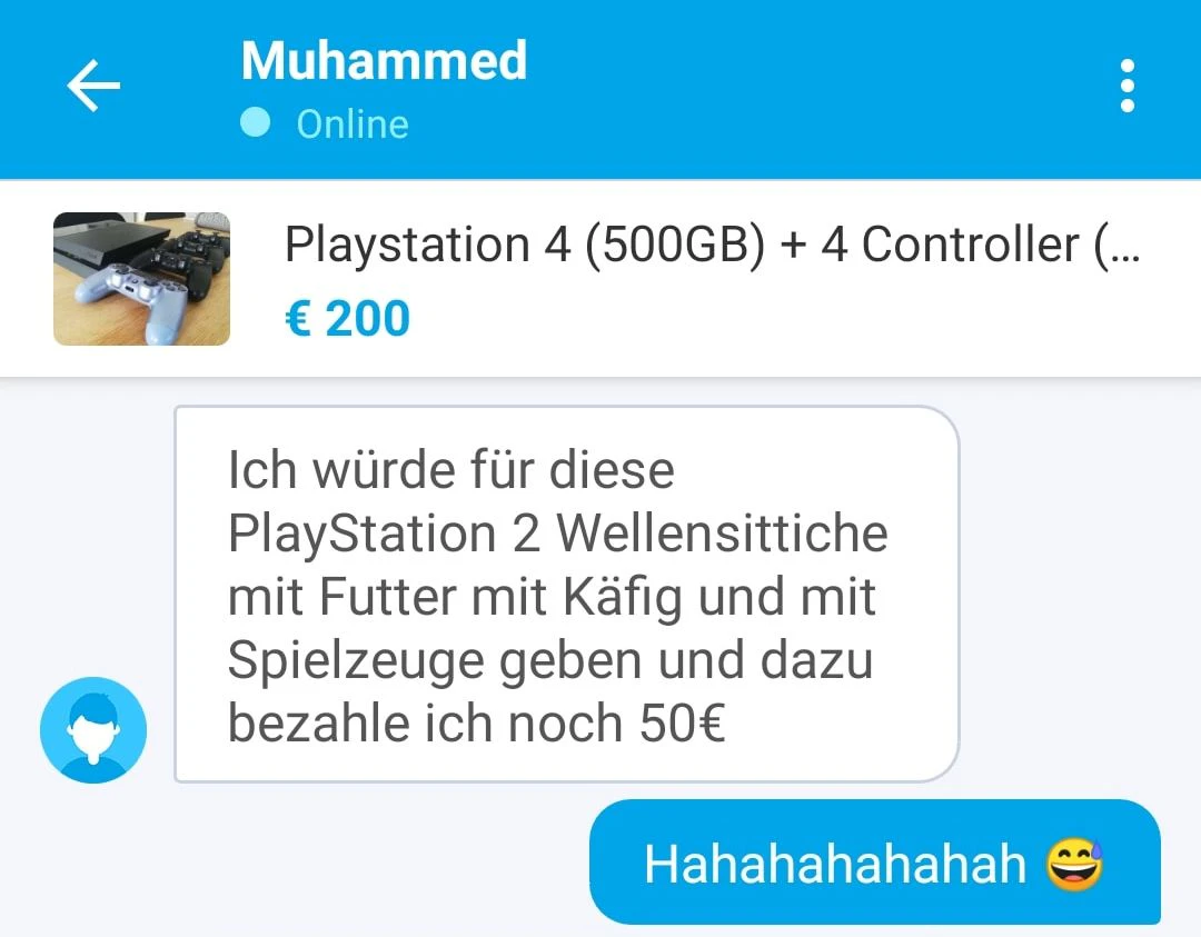Unser Leser nahm's mit Humor...