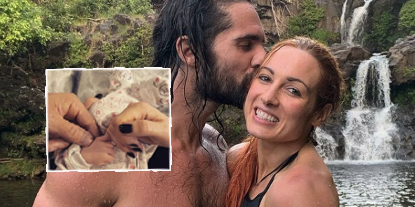 Seth Rollins und seine Verlobte Becky Lynch.