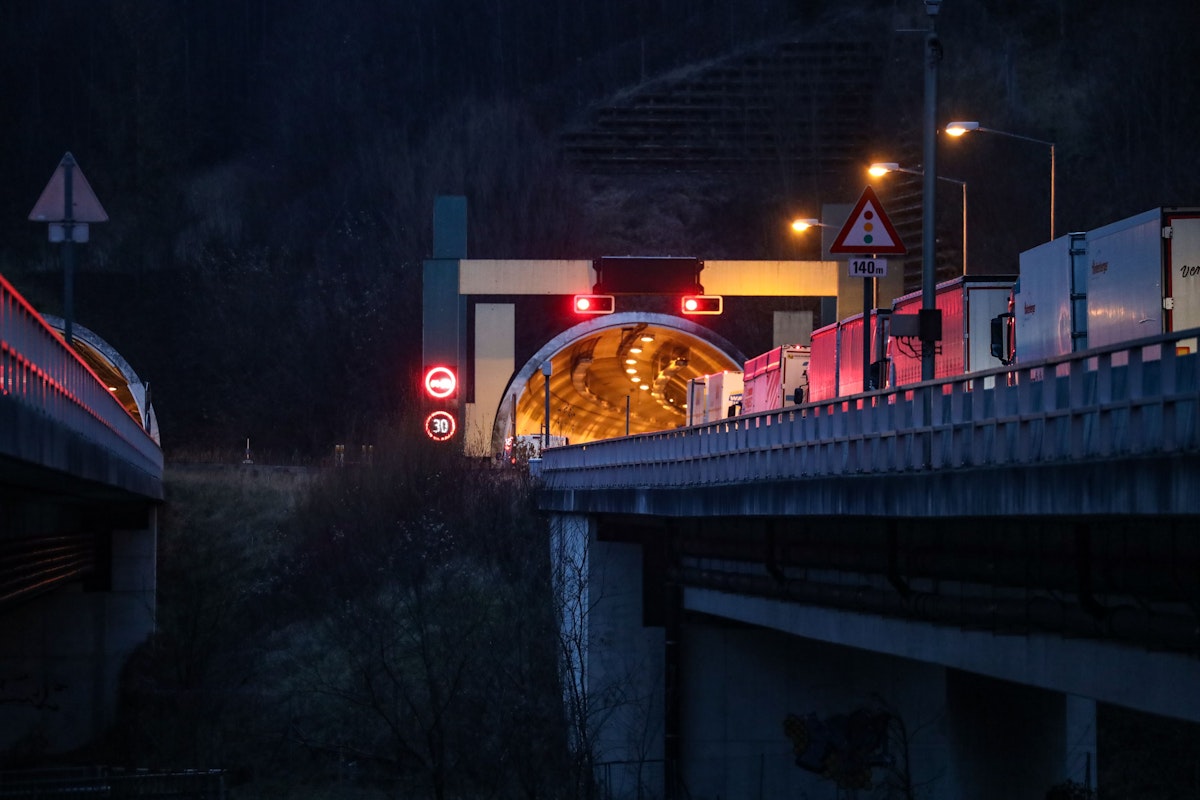 Der Verkehrsunfall ereignete sich auf der Pyhrnautobahn in Tunnels
