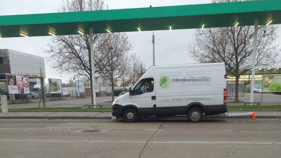 Der Transporter war in Wien-Meidling unterwegs.