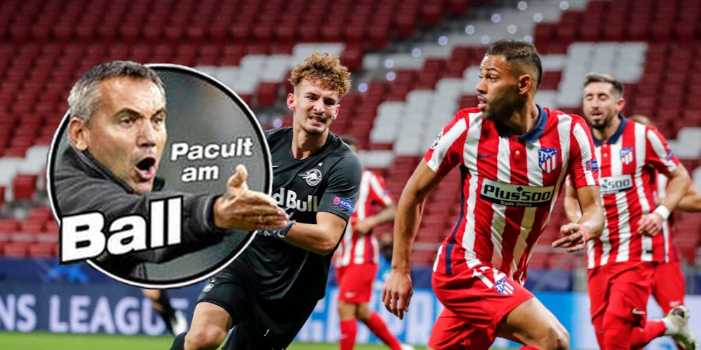 Red Bull Salzburg und Atletico Madrid im Kampf um die K.o.-Phase.