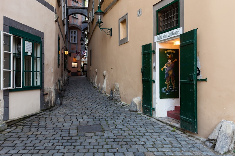 Blick in die Griechengasse im 1. Bezirk