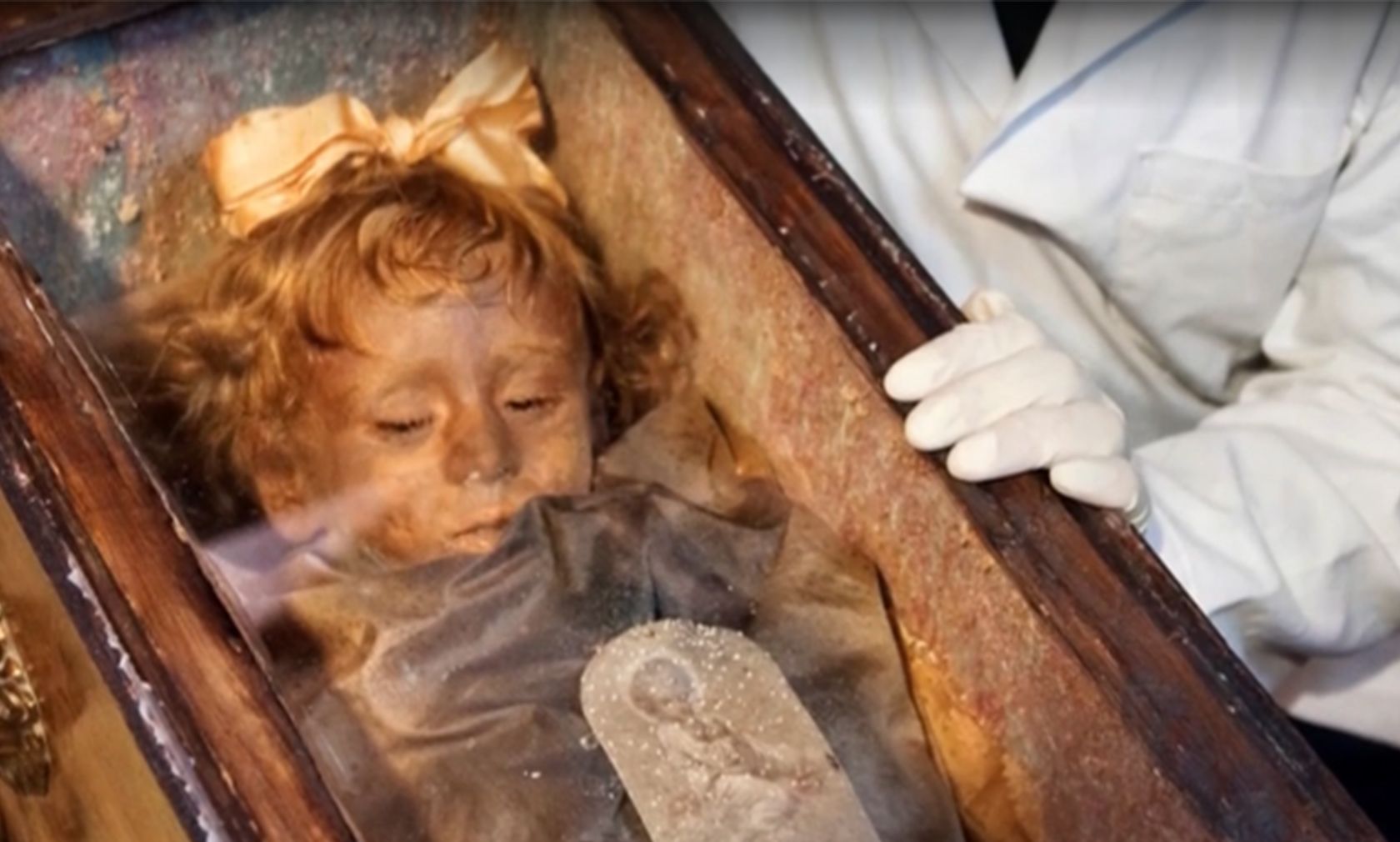 "Rosalia Lombardo" starb kurz vor ihrem zweiten Geburtstag 1920 an der spanischen Grippe. 