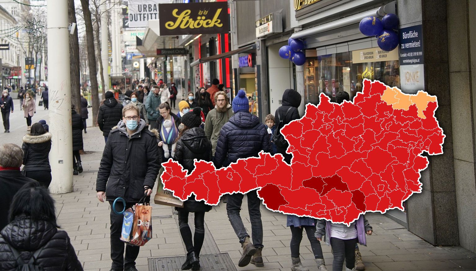 Die 7-Tage-Inzidenz ist in drei Bezirken unter 10.