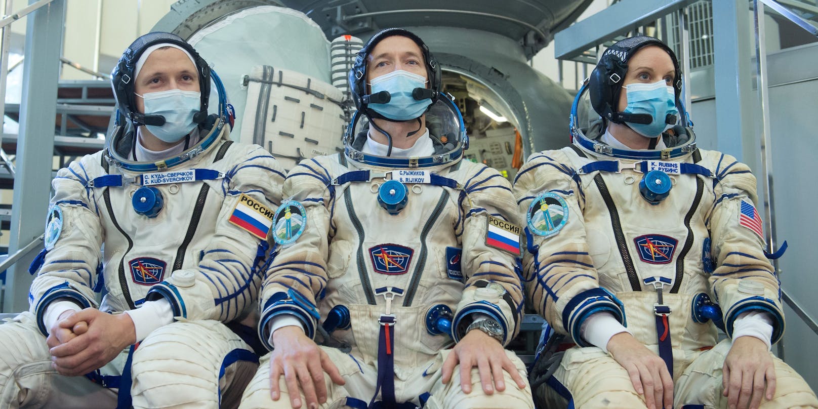 Russlands Astronauten auf dem Weg zur ISS Raumstation