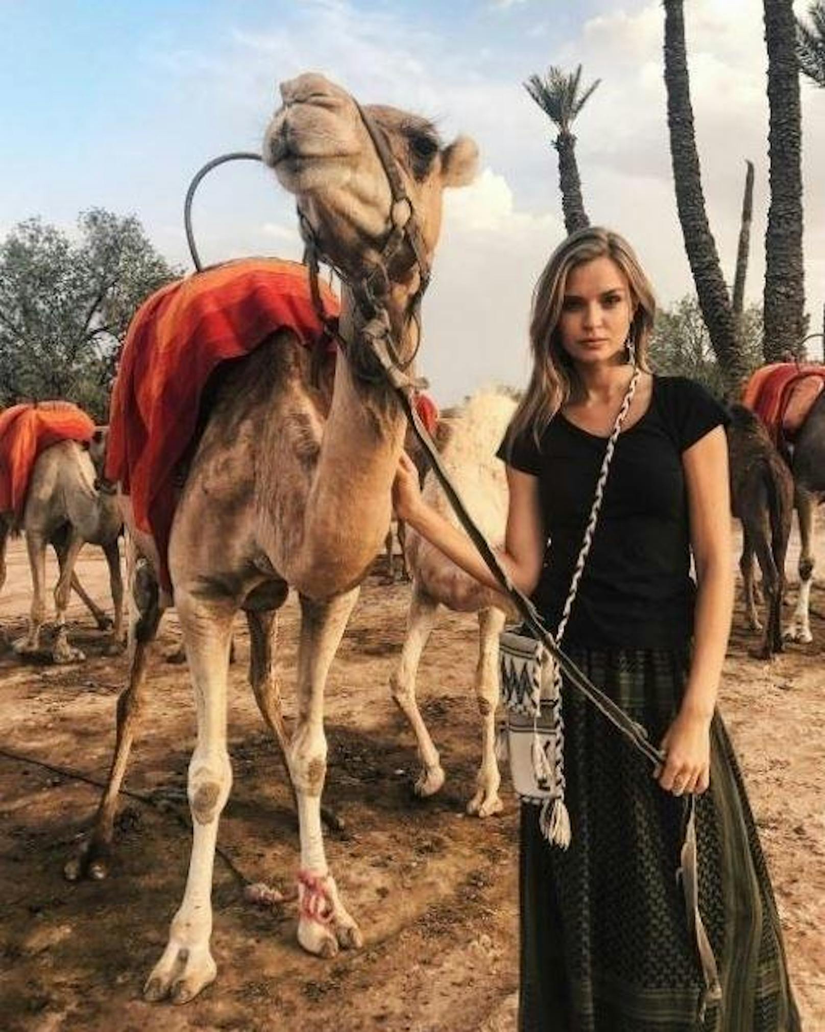 29.08.2017: Das dänische Model Josephine Skriver zeigt sich auf Instagram mit seinem "neuen Kollegen".