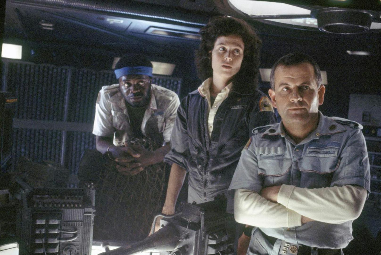 Yaphet Kotto, Sigourney Weaver und Ian Holm in "Alien" (1979)