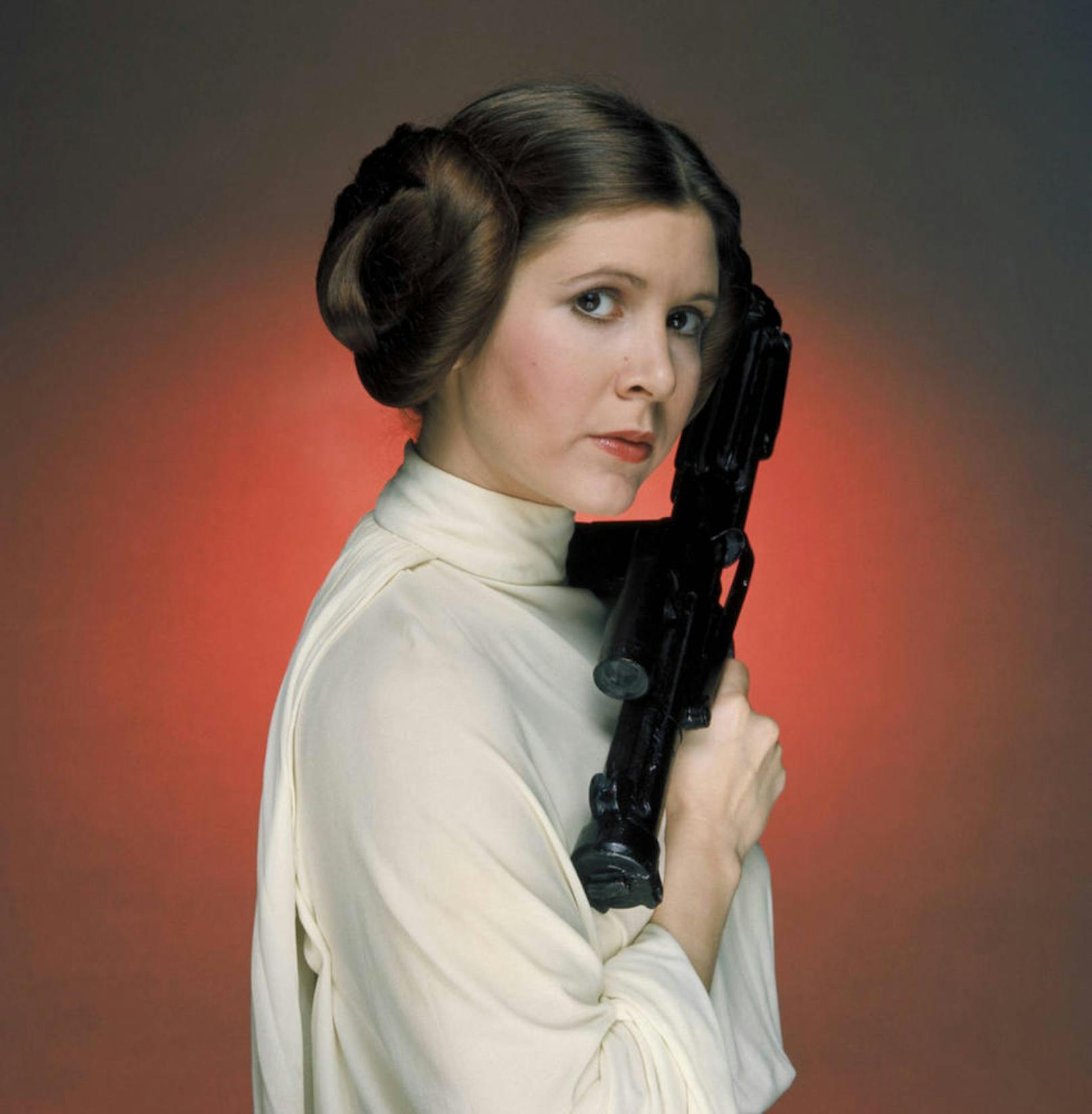 Carrie Fisher in ihrer berühmtesten Rolle: Prinzessin Leia