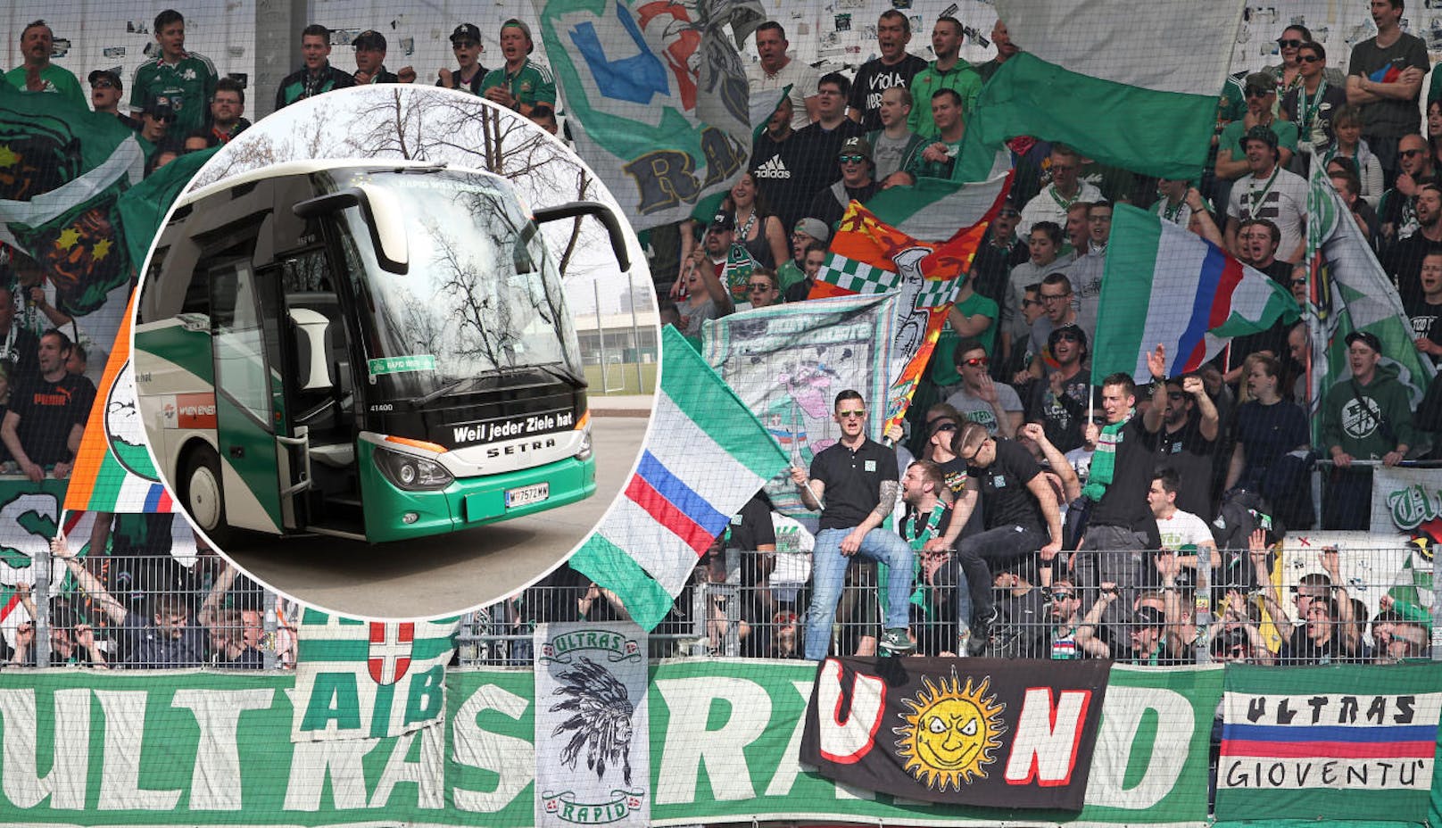 Nach dem Ried-Spiel sorgten Rapids "Ultras" für Schlagzeilen. In einer Aussendung erklärten sie, den Mannschaftsbus "auf dem Weg nach Wien von der Autobahn geholt zu haben, um der Mannschaft auf einem LKW-Rastplatz die Leviten zu lesen."