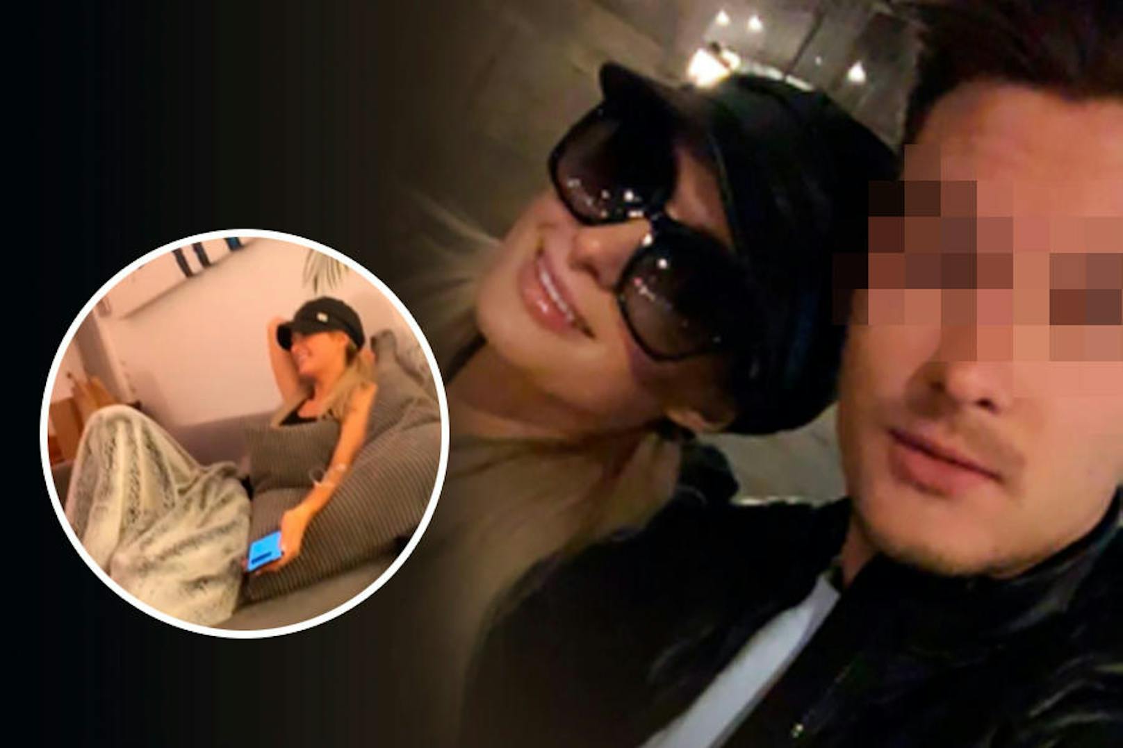 Paris Hilton in Wien: Erst mit "Party-Infusion" auf der Couch, dann mit Sonnenbrille beim Fortgehen