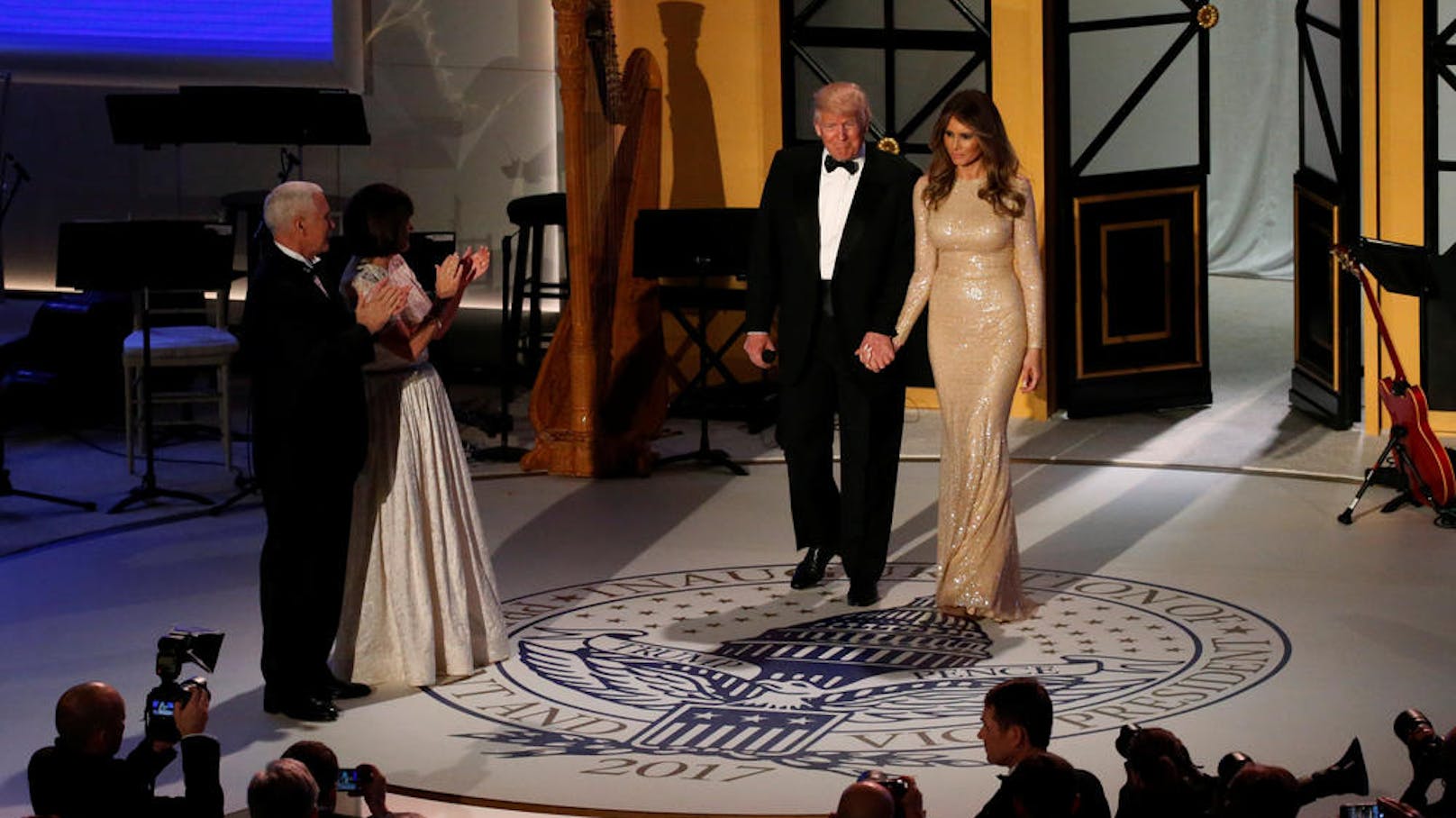 Donald und Melania Trump bei der Angelobung