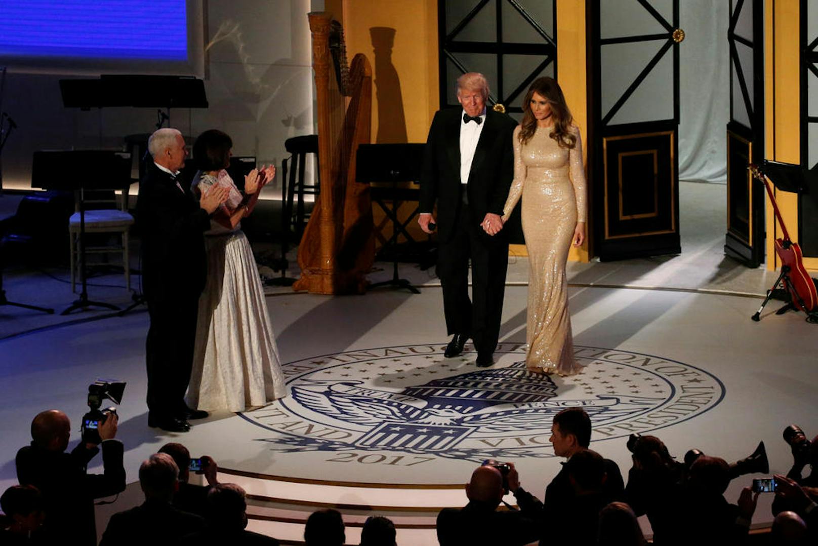 Donald und Melania Trump bei der Angelobung