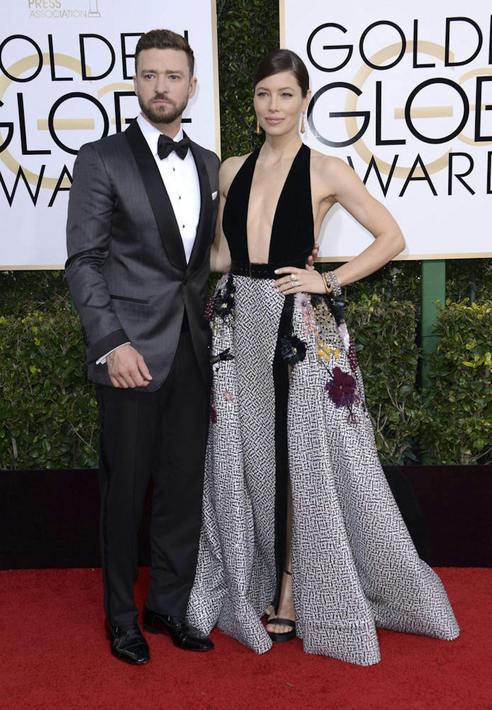 Justin Timberlake und Jessica Biel bei den 74. "Golden Globe Awards"