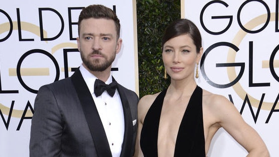 Justin Timberlake und Jessica Biel bei den 74. "Golden Globe Awards"