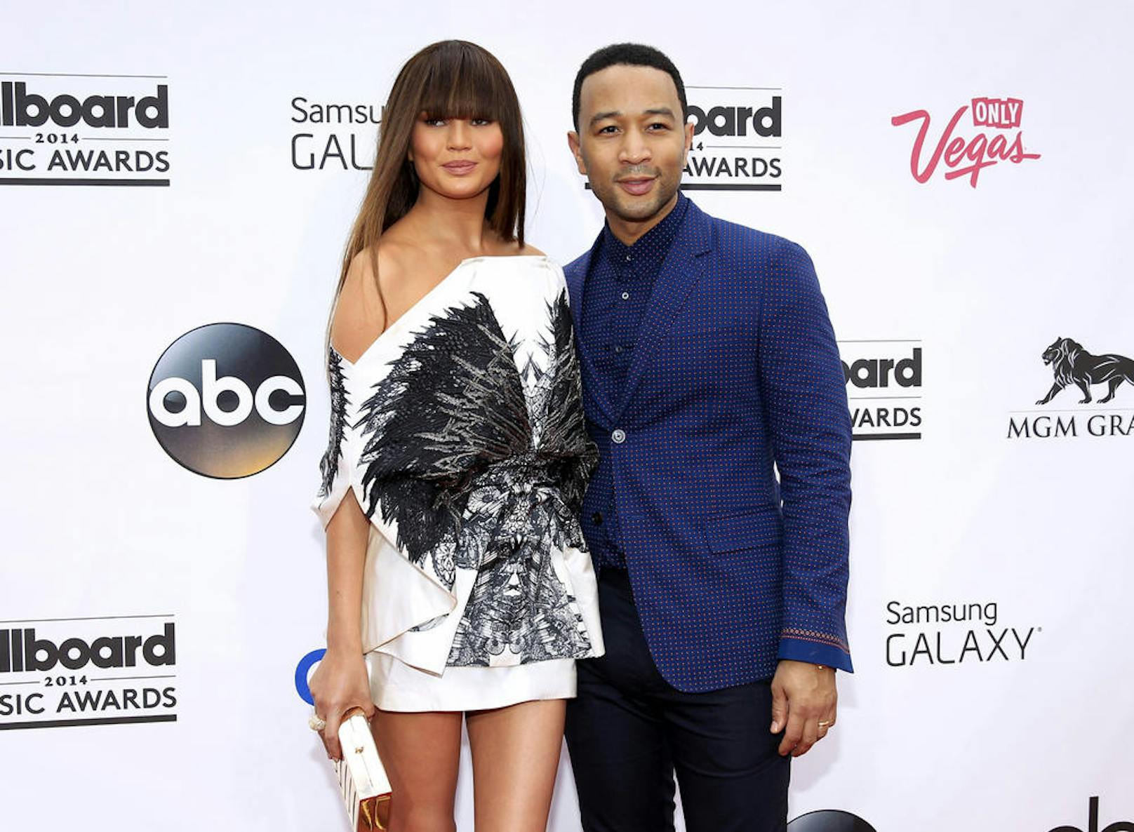 John Legend und Chrissy Teigen 2014 bei den Billboard Music Awards in Las Vegas.