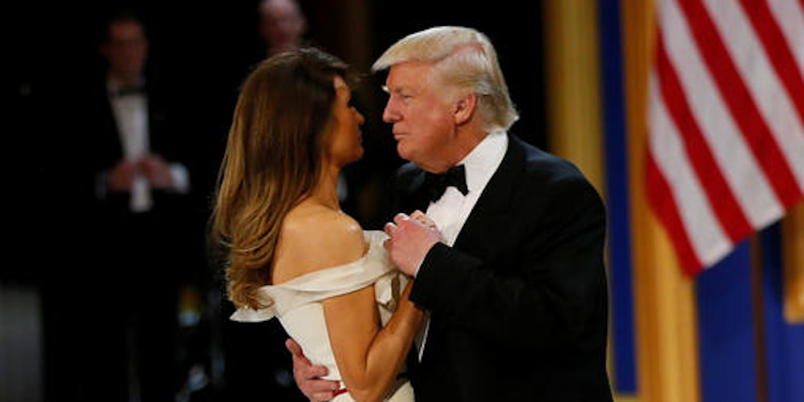 Donald und Melania Trump beim Ball nach der Angelobung
