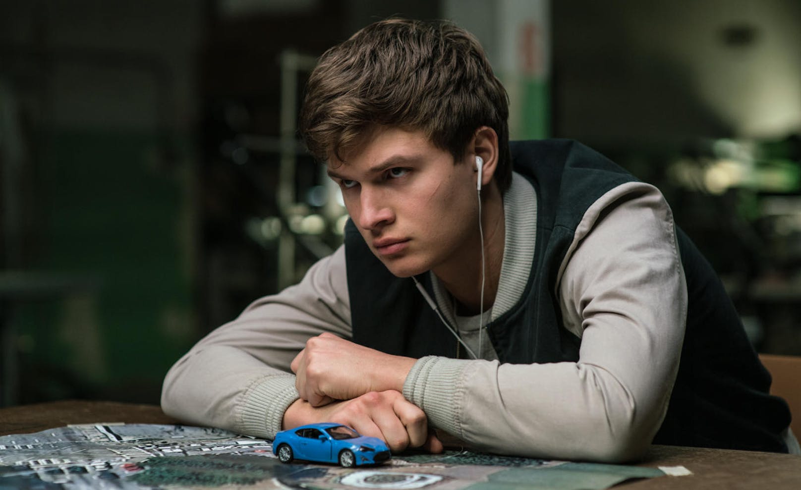 Ansel Elgort in "Baby Driver"