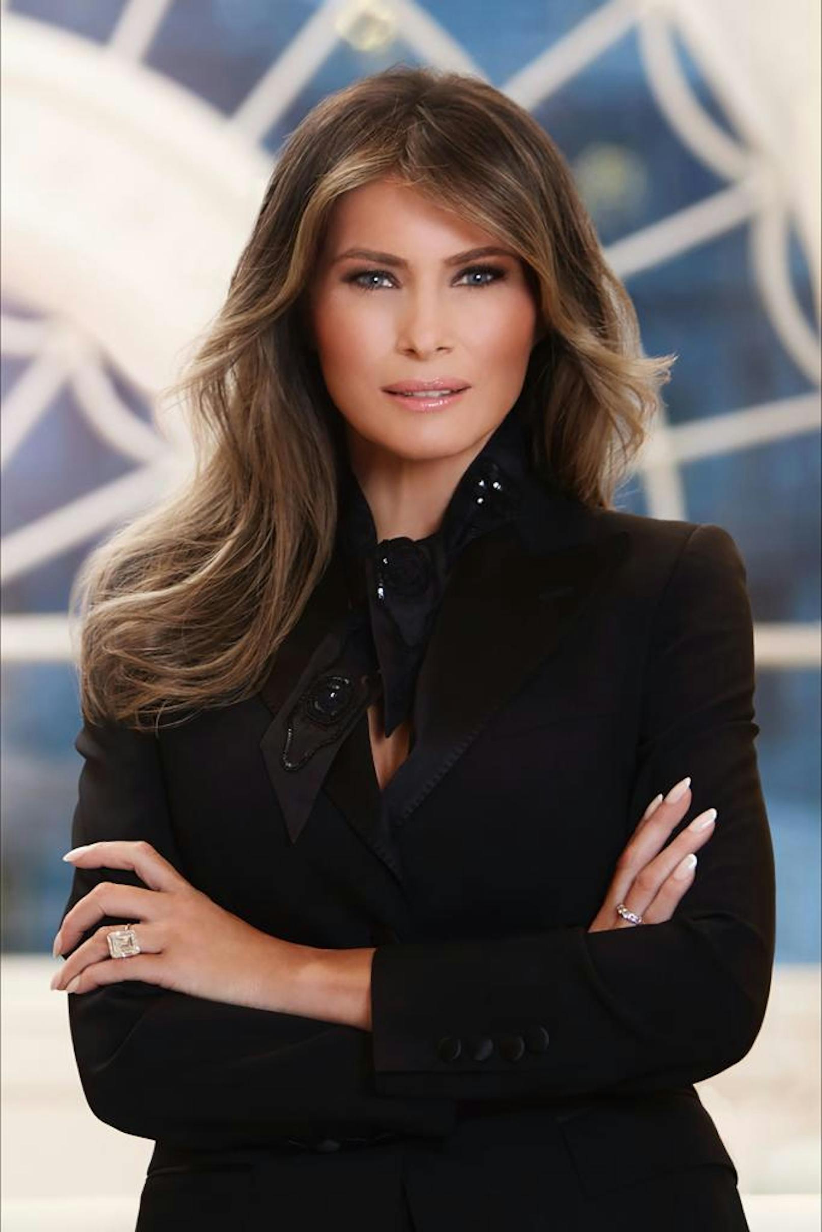 Viel Botox, viel Photoshop: Melanie Trump auf ihrem offiziellen Porträtbild