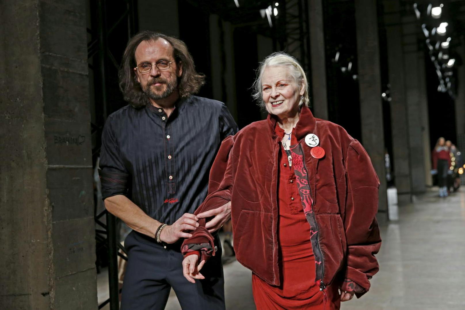 Überraschungsgäste: Designerin Vivienne Westwood und ihr Tiroler Mann Andreas Kronthaler