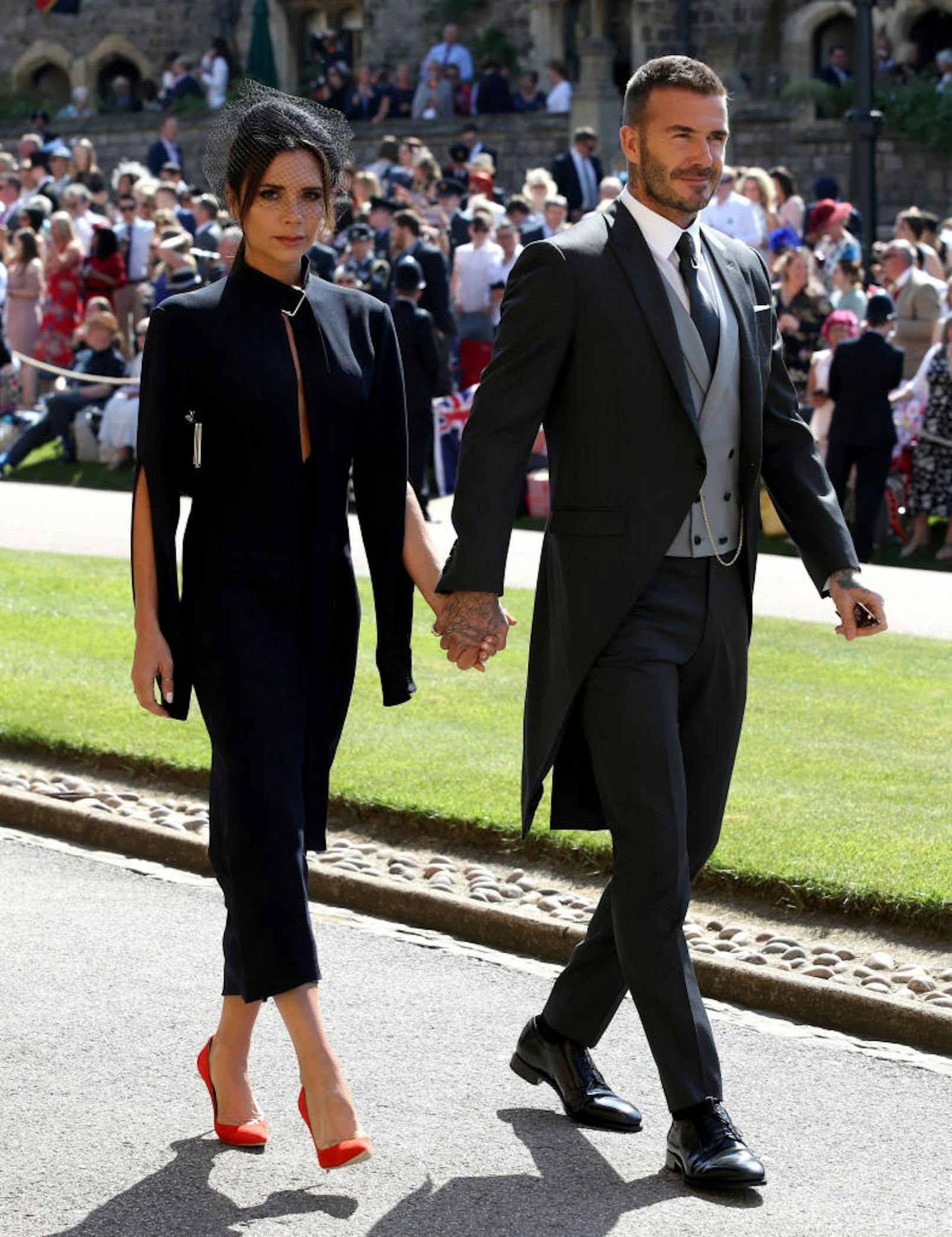 David und Victoria Beckham bei der Hochzeit von Prinz Harry und Meghan