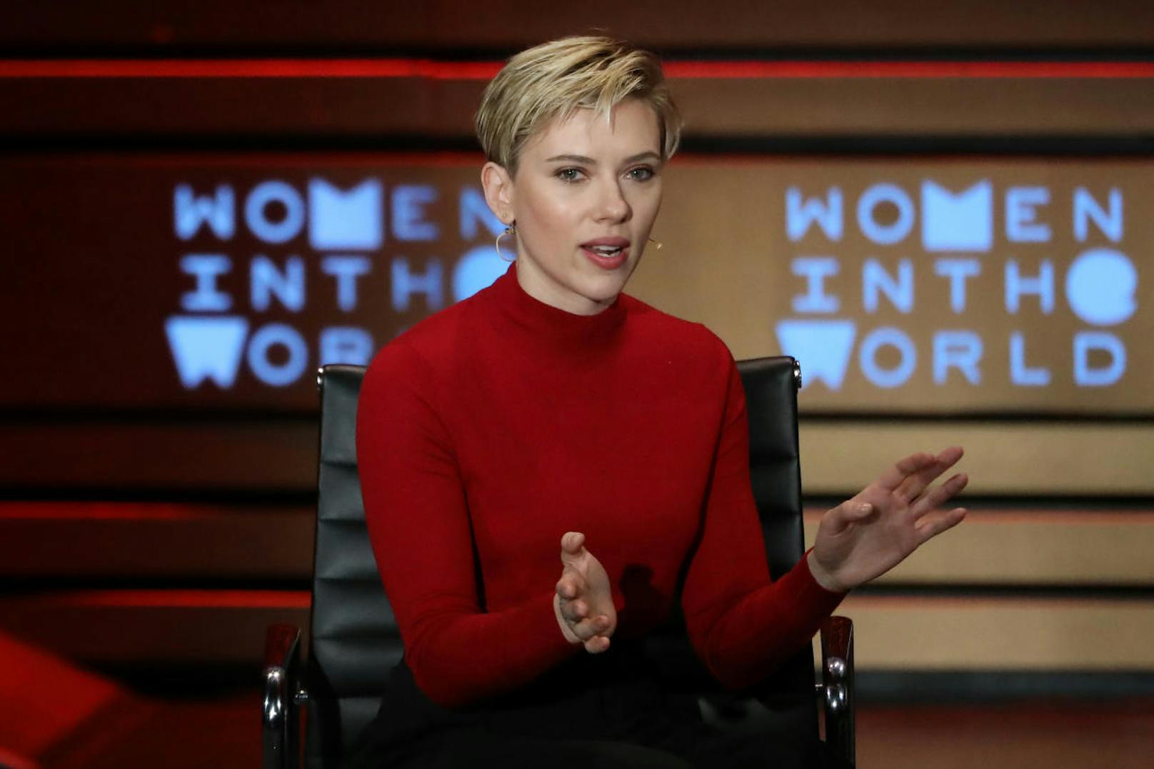 Scarlett Johansson bei der "Women In The World"-Konferenz