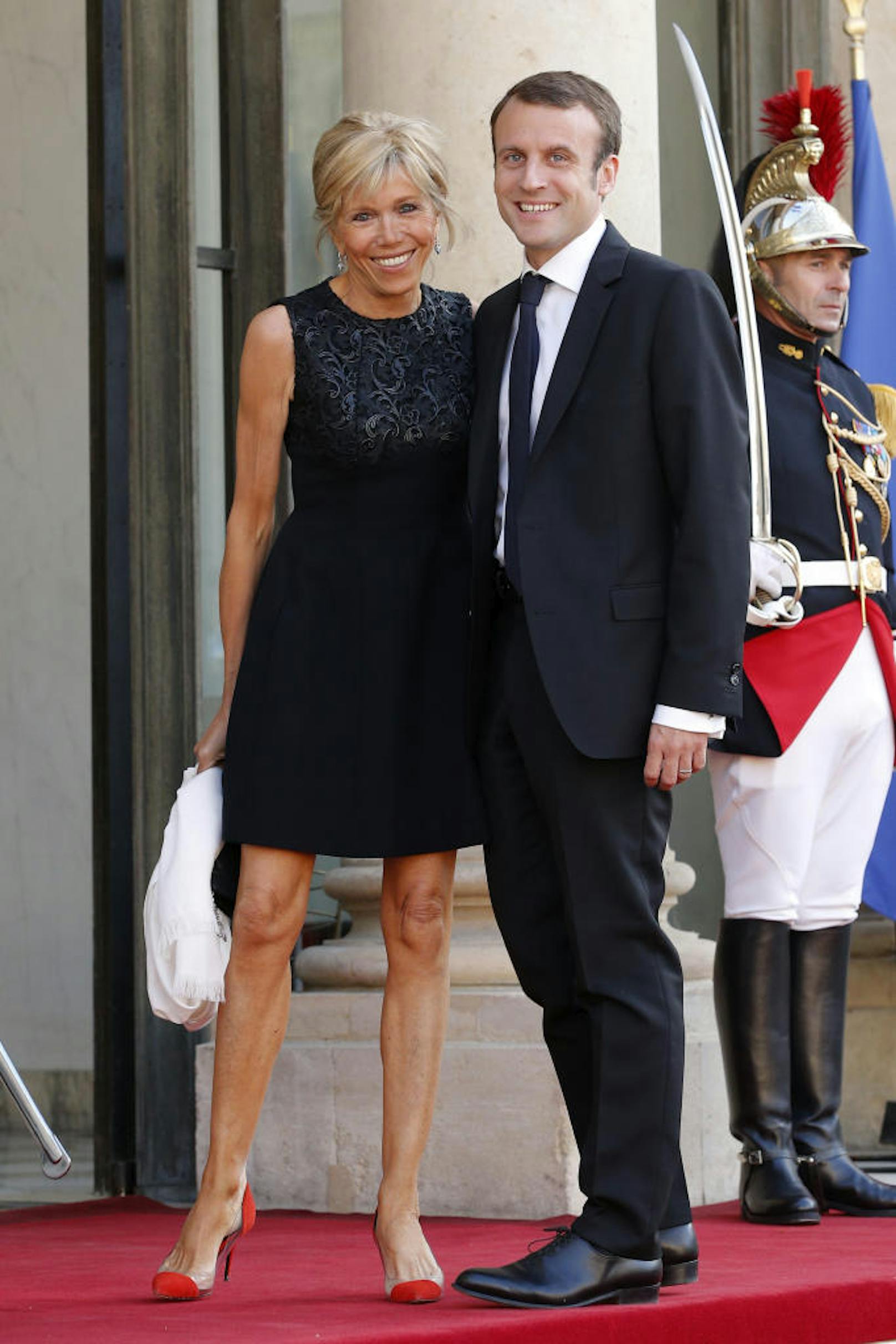 2. Juni 2015: Emmanuel Macron und seine Ehefrau Brigitte beim Staasdinner für den spanischen König in Paris