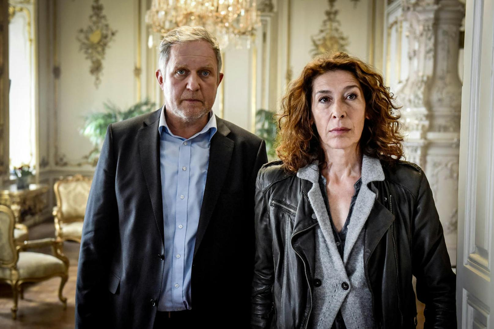 "Tatort - Wehrlos": Adele Neuhauser (Bibi Fellner), Harald Krassnitzer (Moritz Eisner).
