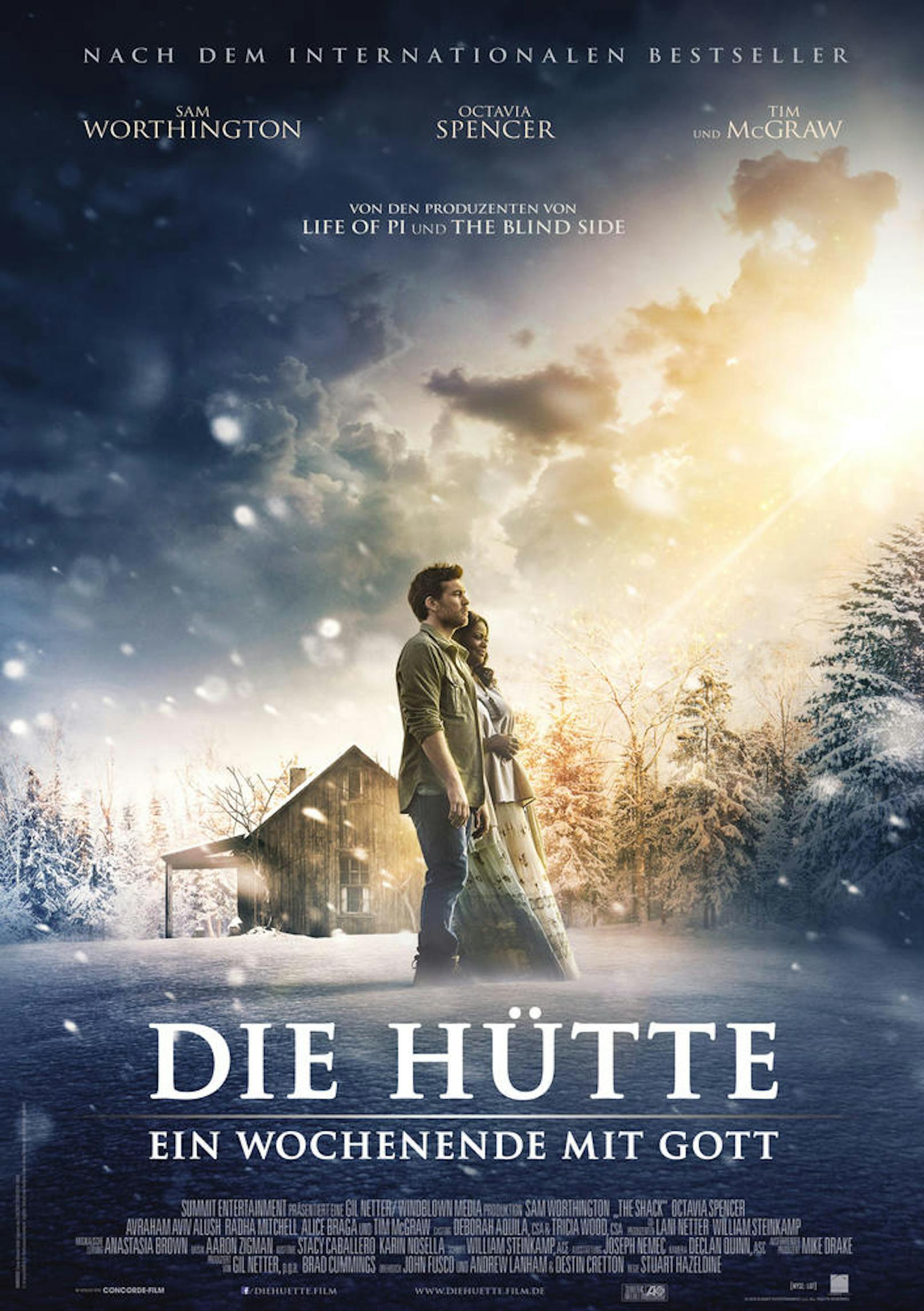 Das offizielle Filmplakat von "Die Hütte"