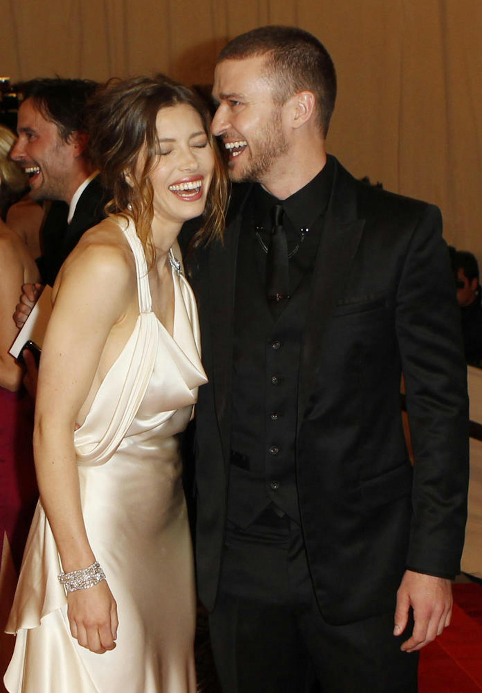 Schauspielerin Jessica Biel mit Ehemann, Sänger Justin Timberlake. Die beiden sind seit 2007 liiert und seit 2012 verheiratet.