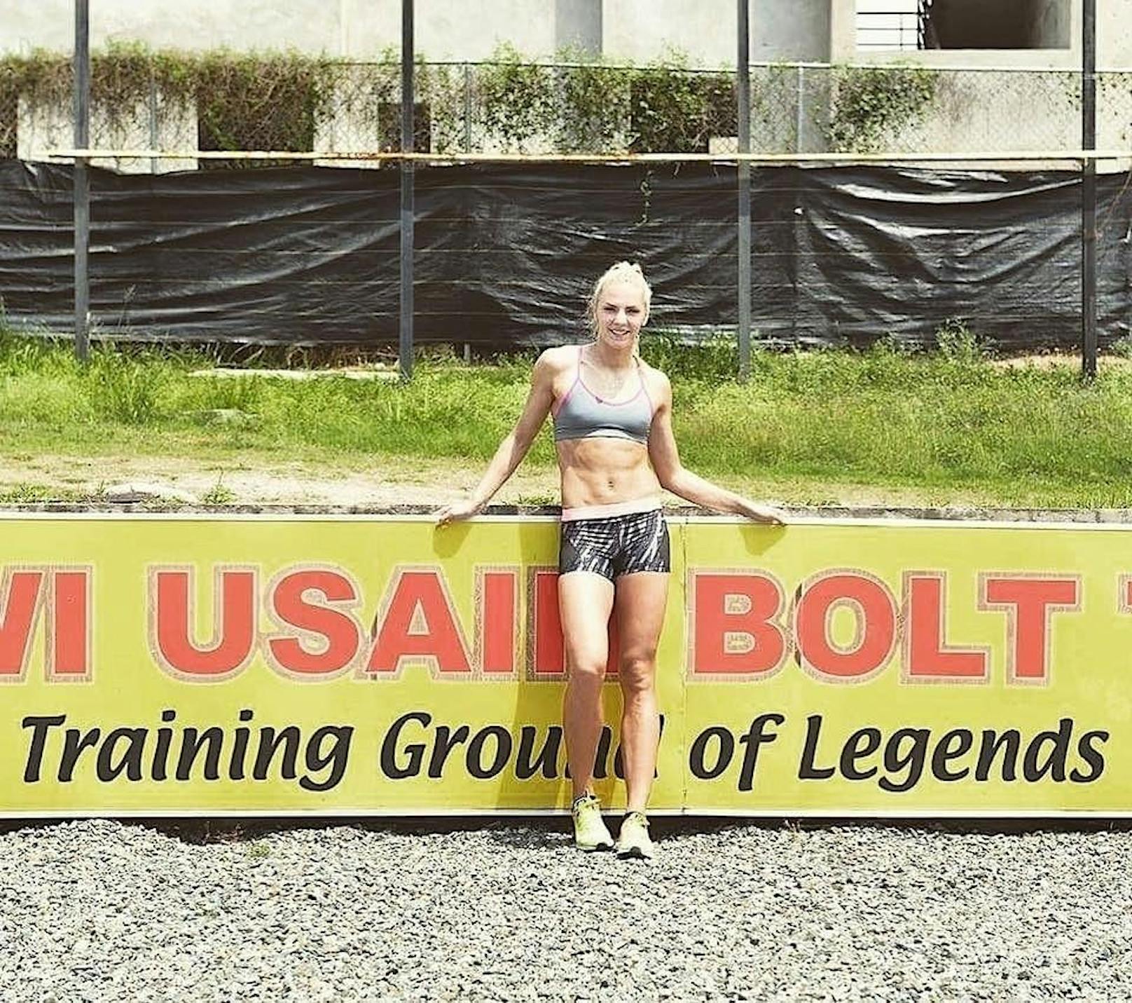 Das Training läuft gut: Ivona Dadic holt sich Feinschliff in der Heimat des jamaikanischen Olympiasiegers Usain Bolt.