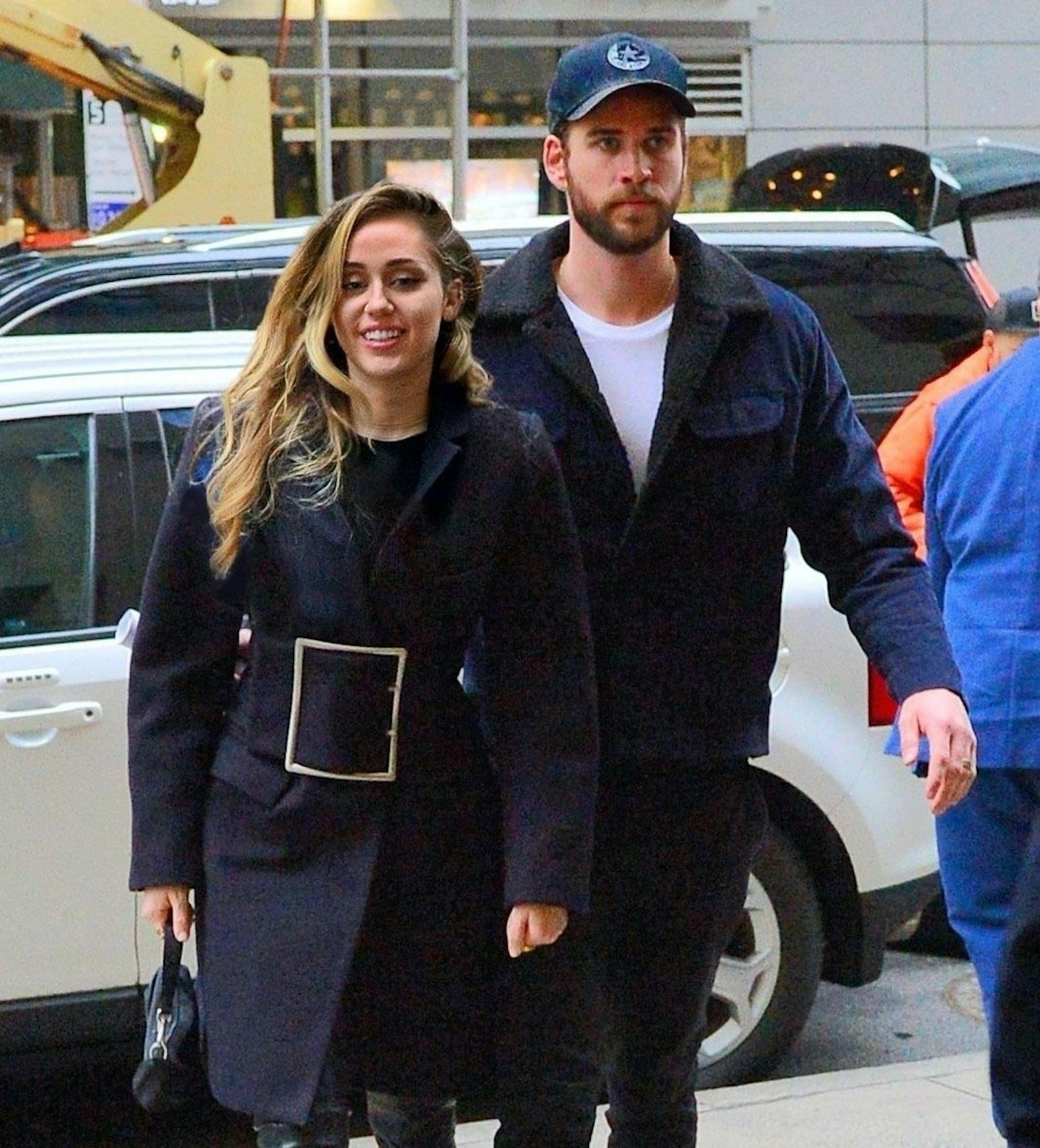 Miley Cyrus und Liam Hemsworth am 15. Dezember 2018 in New York