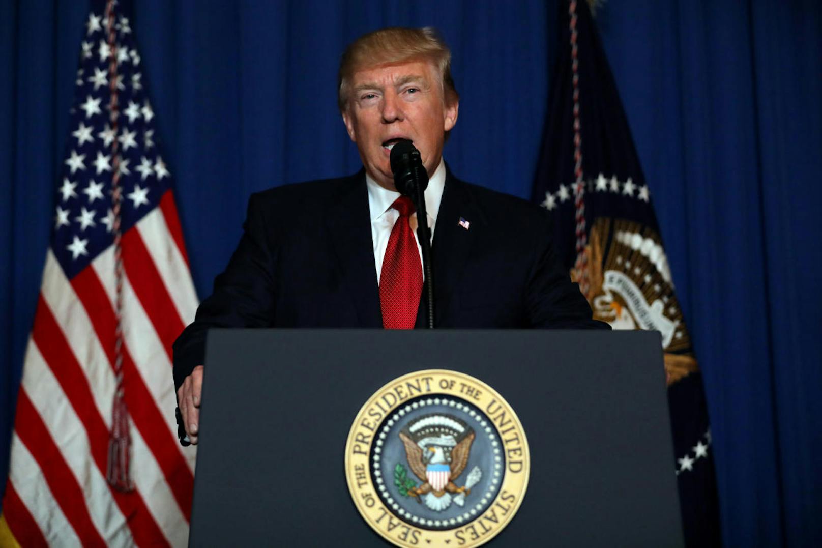 Die Welt müsse dem Blutbad in Syrien ein Ende machen, forderte US-Präsident Donald Trump.