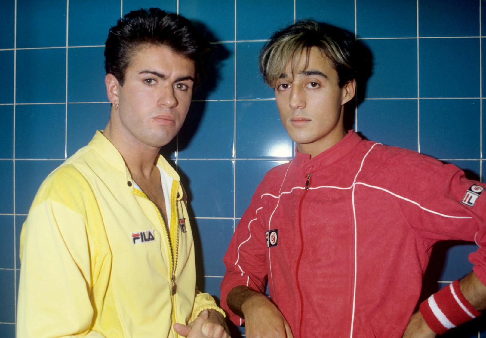 George Michael (l.) und Andrew Ridgeley wurden als Pop-Duo "Wham!" in den 1980ern zu Weltstars.