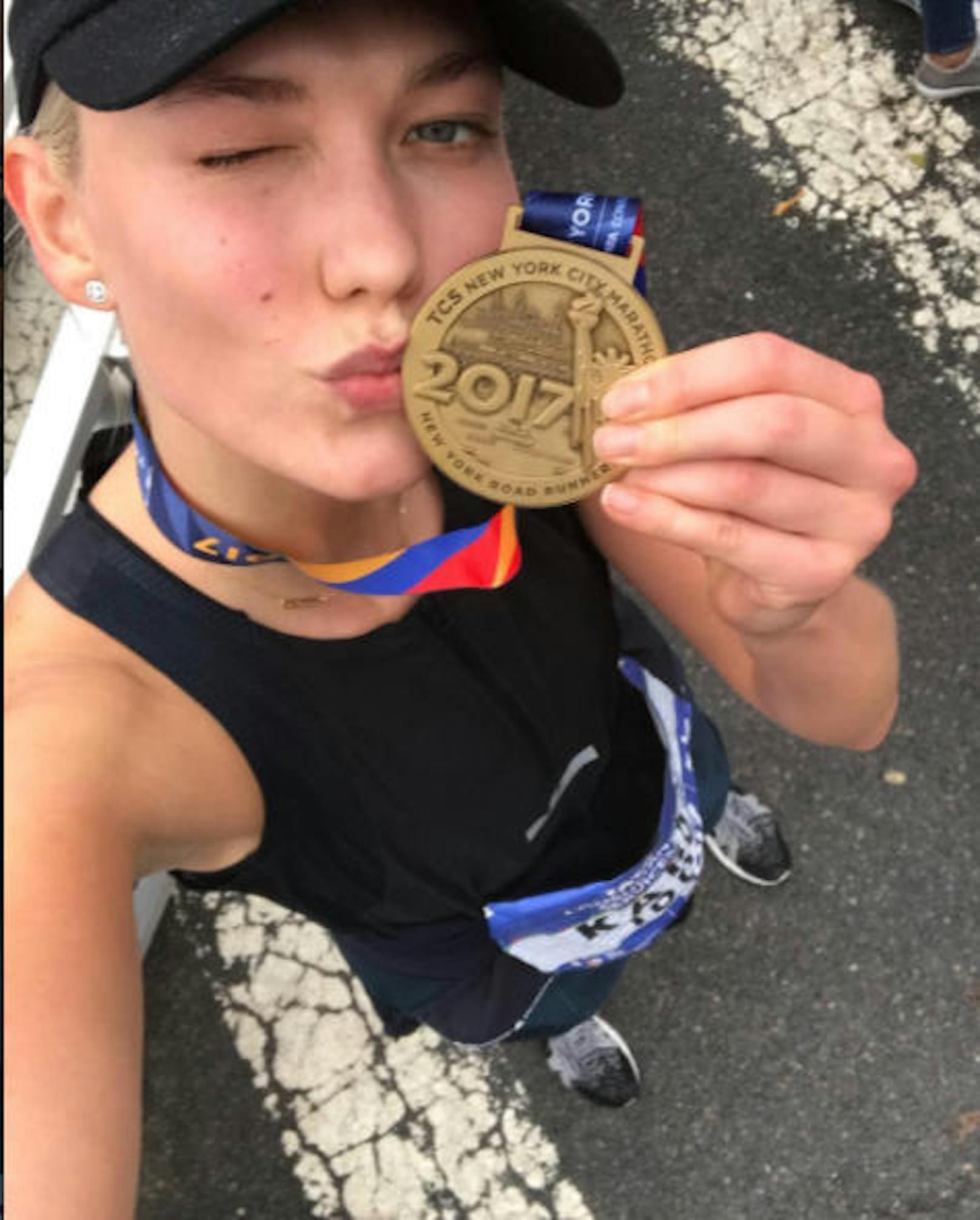 06.11.2017: Supermodel Karlie Kloss hat bewiesen, dass Supermodels nicht nur über den Laufsteg laufen können. Die 25-Jährige ist den NYC Marathon gerannt.