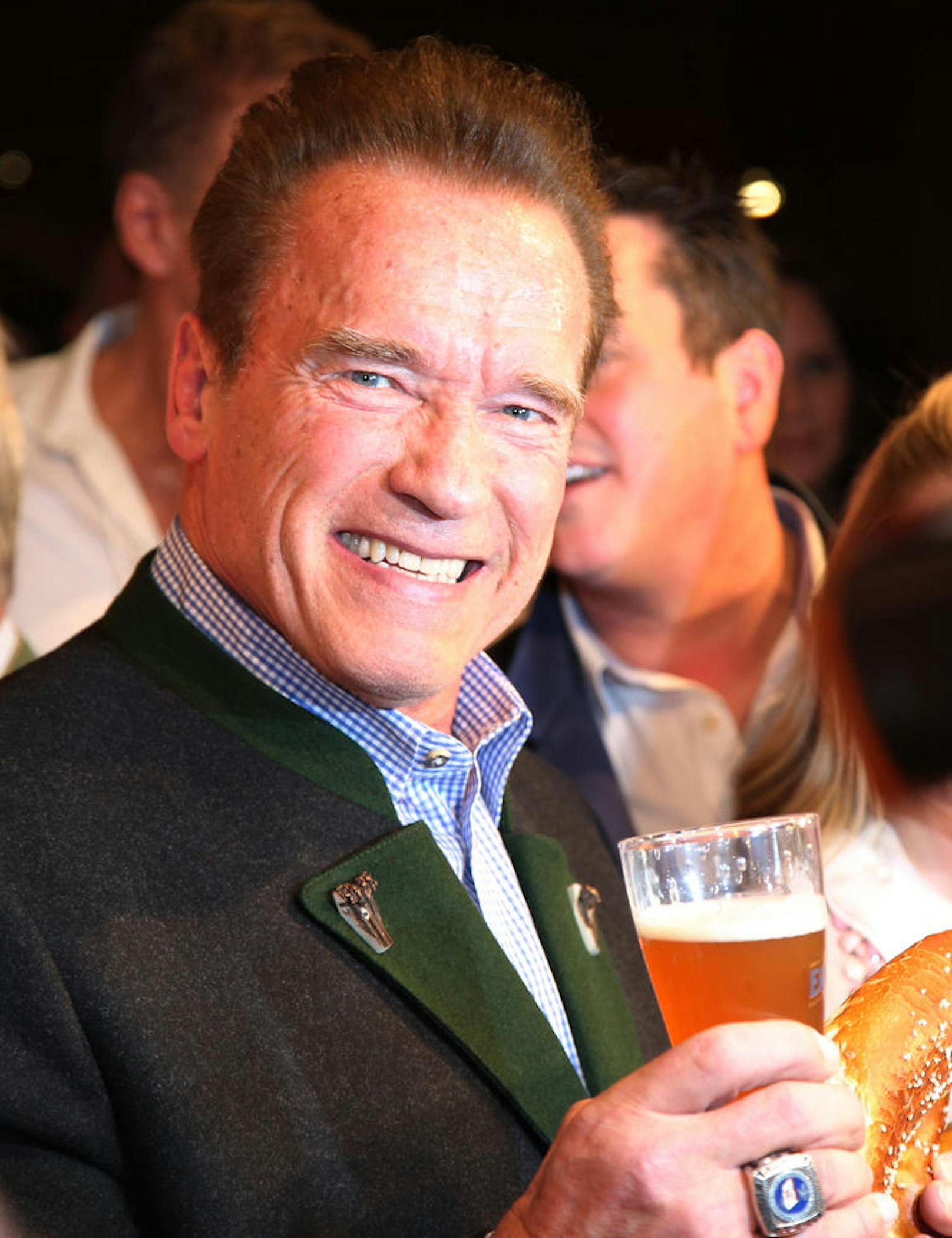 Arnold Schwarzenegger auf der Weißwurstparty 2017 im Stanglwirt in Kitzbühel