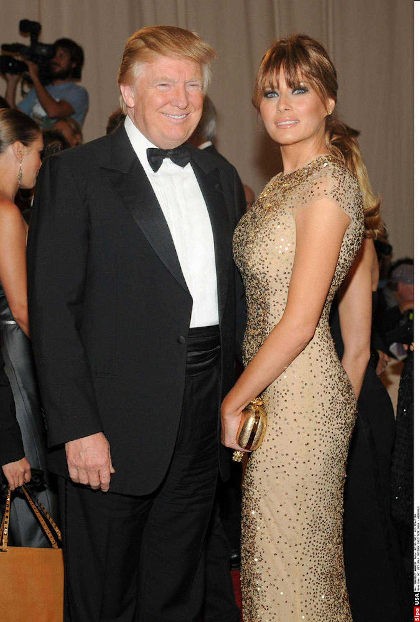 Donald und Melania Trump 2011 im Metropolitan Museum of Art Costume Institute